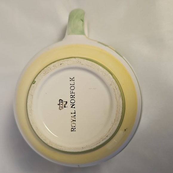 Cottage Core Royal Norfolk Yellow Rose Ceramic Creamer & Covered Sugar Bowl T5 - Picture 4 of 10